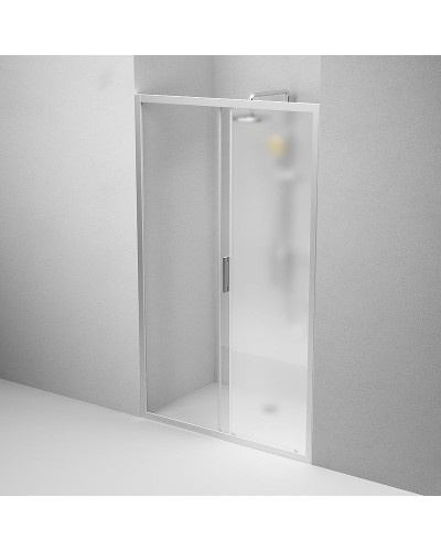 Душевая дверь AM.PM Gem 120 W90G-120-1-195MM профиль Хром матовый стекло матовое-прозрачное