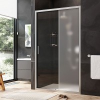 Душевая дверь AM.PM Gem 120 W90G-120-1-195MM профиль Хром матовый стекло матовое-прозрачное