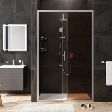 Душевая дверь AM.PM Gem 120 W90G-120-1-195MBr профиль Хром матовый стекло бронзовое-прозрачное