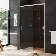 Душевая дверь AM.PM Gem 120 W90G-120-1-195MBr профиль Хром матовый стекло бронзовое-прозрачное