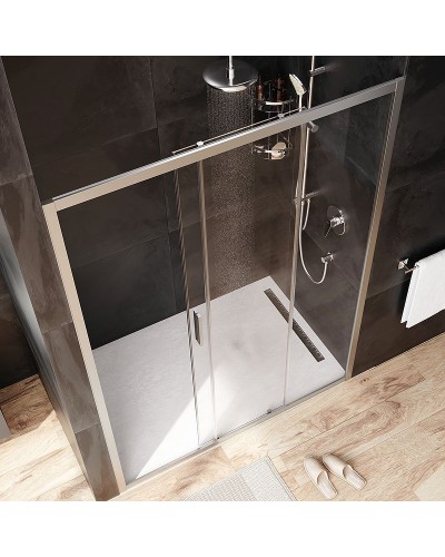 Душевая дверь AM.PM Gem 140 W90G-140-1-195MT профиль Хром матовый стекло прозрачное