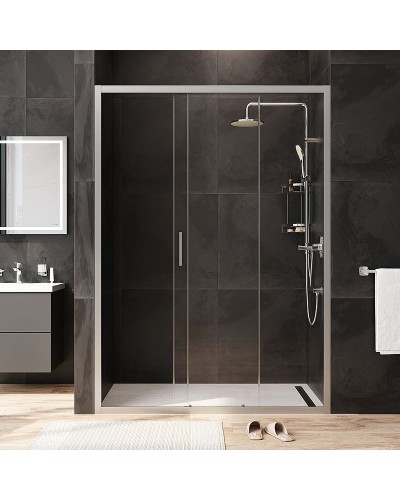 Душевая дверь AM.PM Gem 140 W90G-140-1-195MT профиль Хром матовый стекло прозрачное