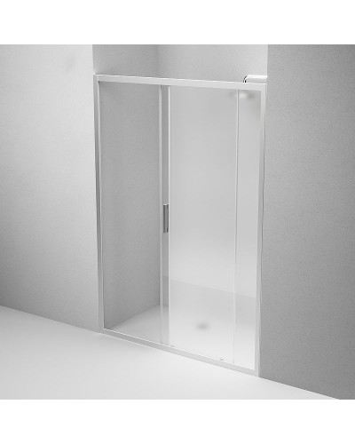 Душевая дверь AM.PM Gem 140 W90G-140-1-195MM профиль Хром матовый стекло матовое-прозрачное