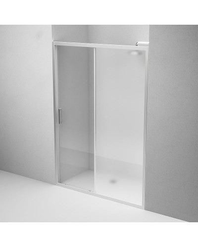 Душевая дверь AM.PM Gem 140 W90G-140-1-195MM профиль Хром матовый стекло матовое-прозрачное