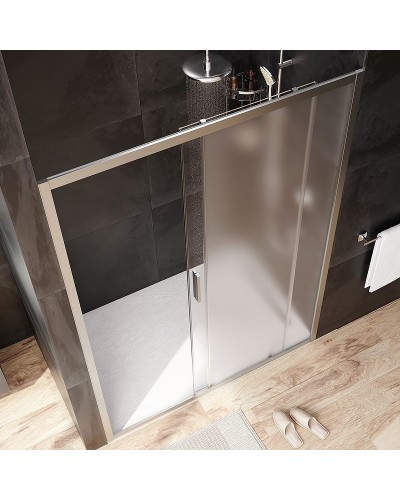 Душевая дверь AM.PM Gem 140 W90G-140-1-195MM профиль Хром матовый стекло матовое-прозрачное