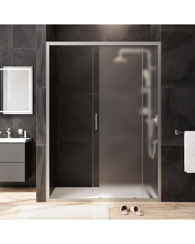 Душевая дверь AM.PM Gem 140 W90G-140-1-195MM профиль Хром матовый стекло матовое-прозрачное