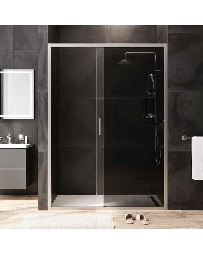 Душевая дверь AM.PM Gem 140 W90G-140-1-195MG профиль Хром матовый стекло тонированное-прозрачное