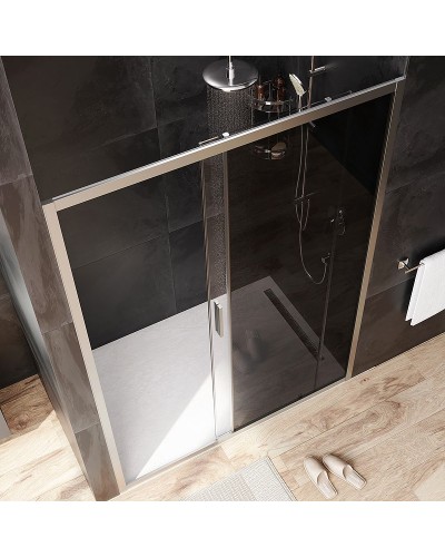 Душевая дверь AM.PM Gem 140 W90G-140-1-195MG профиль Хром матовый стекло тонированное-прозрачное