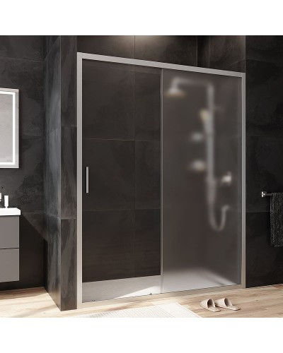 Душевая дверь AM.PM Gem 150 W90G-150-1-195MM профиль Хром матовый стекло матовое-прозрачное