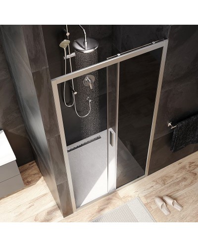 Душевая дверь AM.PM Gem Solo 100 W90G-100-1-195MG профиль Хром матовый стекло тонированное-прозрачное