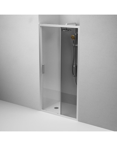 Душевая дверь AM.PM Gem Solo 100 W90G-100-1-195MG профиль Хром матовый стекло тонированное-прозрачное