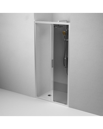 Душевая дверь AM.PM Gem Solo 100 W90G-100-1-195MG профиль Хром матовый стекло тонированное-прозрачное