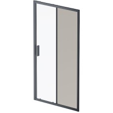 Душевая дверь AM.PM Gem Solo 110 W90G-110-1-195BG профиль Черный матовый стекло тонированное-прозрачное