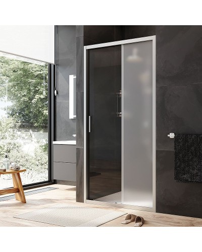 Душевая дверь AM.PM Gem Solo 110 W90G-110-1-195MM профиль Хром матовый стекло матовое-прозрачное
