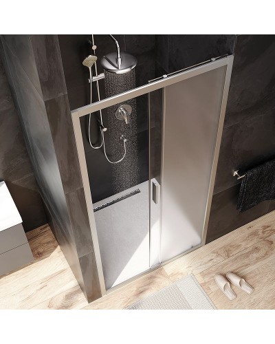 Душевая дверь AM.PM Gem Solo 110 W90G-110-1-195MM профиль Хром матовый стекло матовое-прозрачное