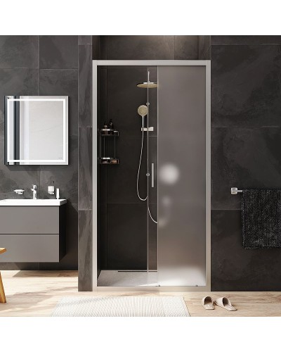 Душевая дверь AM.PM Gem Solo 110 W90G-110-1-195MM профиль Хром матовый стекло матовое-прозрачное