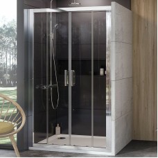 Душевая дверь Ravak 10° 10DP4 130 0ZKJ0C00Z1 профиль Хром стекло Transparent