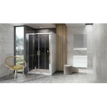 Душевая дверь Ravak 10° 10DP4 130 0ZKJ0100Z1 профиль Белый стекло Transparent