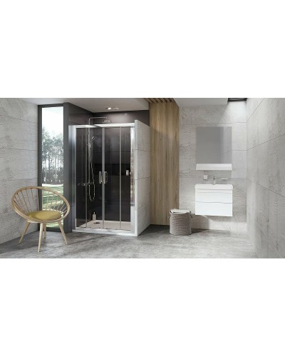 Душевая дверь Ravak 10° 10DP4 190 0ZKL0100Z1 профиль Белый стекло Transparent