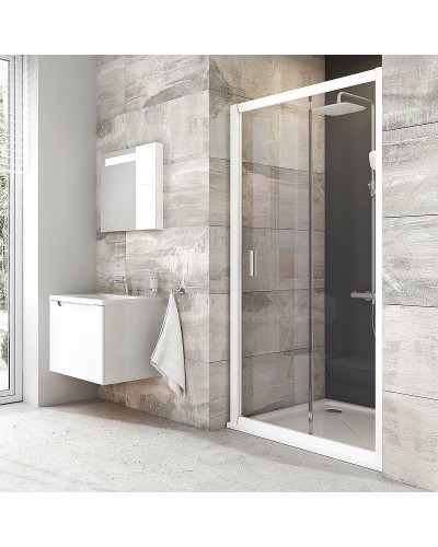 Душевая дверь Ravak Blix BLDP2-100 0PVA0100Z1 профиль Белый стекло Transparent