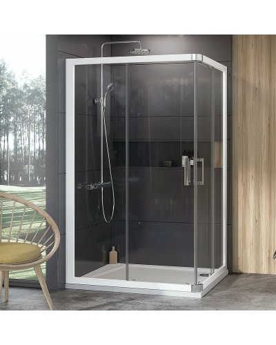 Душевая дверь Ravak 10° 10RV2K-120 1ZJG0100Z1 профиль Белый стекло Transparent