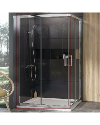 Душевая дверь Ravak 10° 10RV2K-80 1ZJ40C00Z1 профиль Хром стекло Transparent