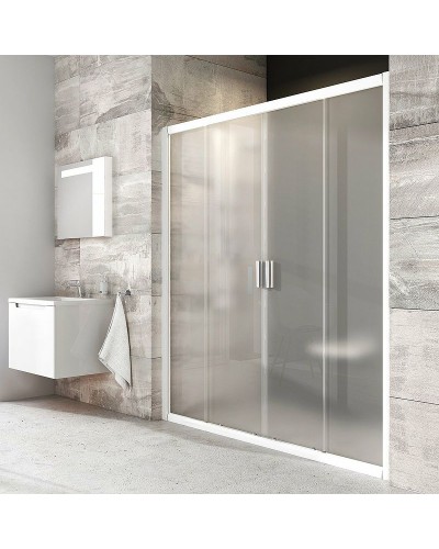 Душевая дверь Ravak Blix BLDP4 150 0YVP0100ZG профиль Белый стекло Grape