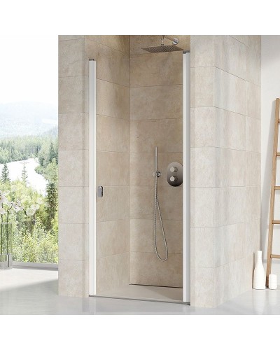 Душевая дверь Ravak Chrome CSD1-90 0QV70100Z1 профиль Белый стекло Transparent