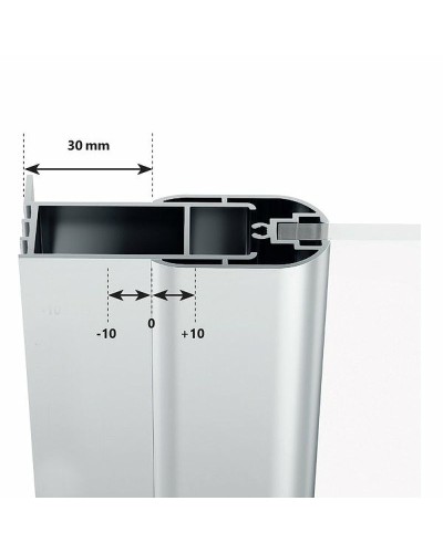 Душевая дверь Ravak Chrome CSD2-100 0QVACU00Z1 профиль Сатин стекло Transparent