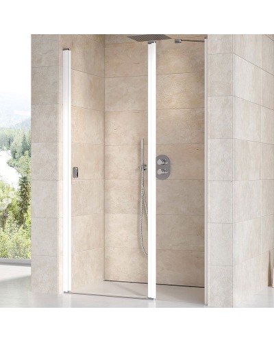 Душевая дверь Ravak Chrome CSD2-120 0QVGC100Z1 профиль Белый стекло Transparent