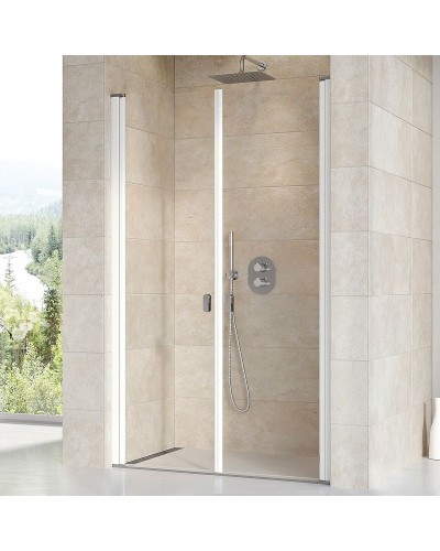 Душевая дверь Ravak Chrome CSDL2-90 0QV7C10LZ1 профиль Белый стекло Transparent