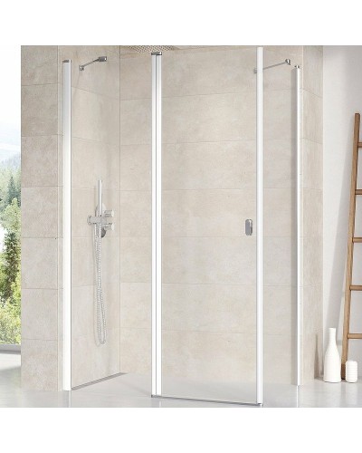 Душевая дверь Ravak Chrome CRV2-90 1QV70100Z1 профиль Белый стекло Transparent