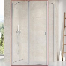 Душевая дверь Ravak Chrome CRV2-90 1QV70U00Z1 профиль Сатин стекло Transparent