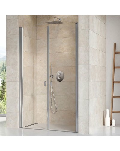 Душевая дверь Ravak Chrome CSDL2-90 0QV7CC0LZ1 профиль Хром стекло Transparent