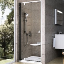 Душевая дверь Ravak Pivot PDOP1-80 03G40U00Z1 профиль Сатин ручка Хром стекло Transparent