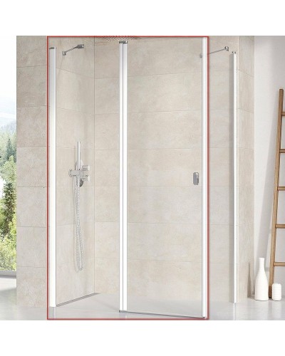 Душевая дверь Ravak Chrome CRV2-120 1QVG0100Z1 профиль Белый стекло Transparent