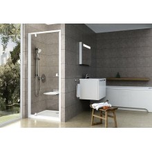 Душевая дверь Ravak Pivot PDOP1-90 03G70100Z1 профиль Белый ручка Хром стекло Transparent