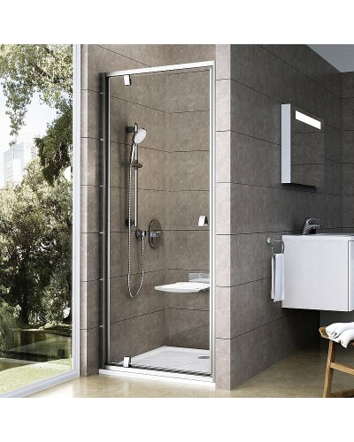 Душевая дверь Ravak Pivot PDOP1-90 03G70U00Z1 профиль Сатин ручка Хром стекло Transparent