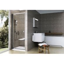 Душевая дверь Ravak Pivot PDOP1-90 03G70U00Z1 профиль Сатин ручка Хром стекло Transparent