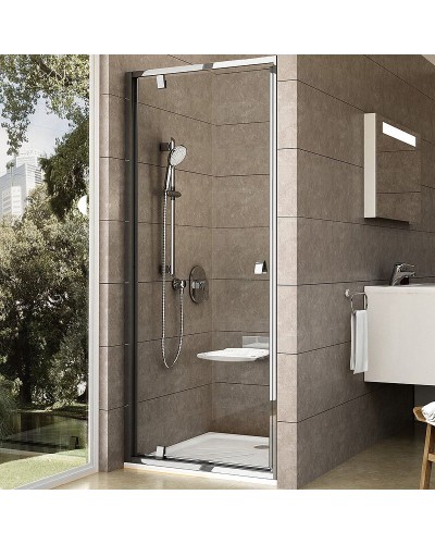 Душевая дверь Ravak Pivot PDOP1-90 03G70C00Z1 профиль Хром ручка Хром стекло Transparent