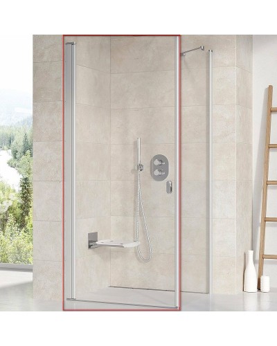 Душевая дверь Ravak Chrome CRV1-90 1QV70U01Z1 профиль Сатин стекло Transparent