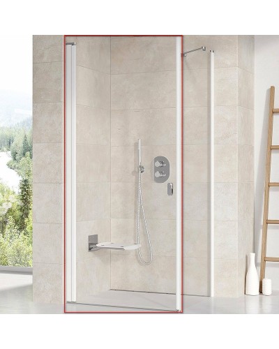 Душевая дверь Ravak Chrome CRV1-90 1QV70101Z1 профиль Белый стекло Transparent