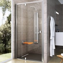 Душевая дверь Ravak Pivot PDOP2-100 03GA0U00Z1 профиль Сатин ручка Хром стекло Transparent