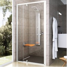 Душевая дверь Ravak Pivot PDOP2-110 03GD0100Z1 профиль Белый ручка Хром стекло Transparent