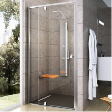 Душевая дверь Ravak Pivot PDOP2-110 03GD0U00Z1 профиль Сатин ручка Хром стекло Transparent