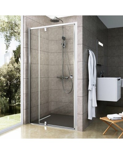 Душевая дверь Ravak Pivot PDOP2-110 03GD0U00Z1 профиль Сатин ручка Хром стекло Transparent