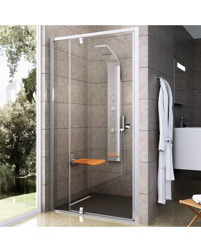 Душевая дверь Ravak Pivot PDOP2-110 03GD0C00Z1 профиль Хром ручка Хром стекло Transparent