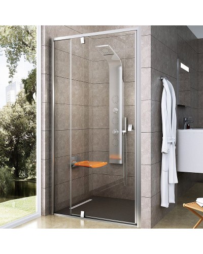 Душевая дверь Ravak Pivot PDOP2-120 03GG0U00Z1 профиль Сатин ручка Хром стекло Transparent