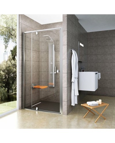 Душевая дверь Ravak Pivot PDOP2-120 03GG0U00Z1 профиль Сатин ручка Хром стекло Transparent