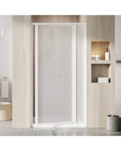 Душевая дверь Ravak Supernova SDOP-90 03V7010011 профиль Белый витраж пластик Pearl